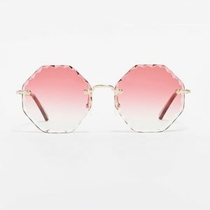 Chloé Rosie 58mm Gradient Octagonal Rimless glasses